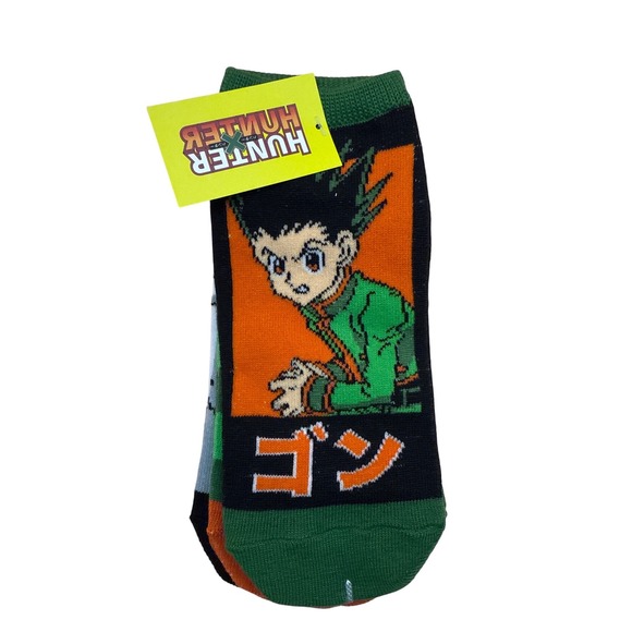 Viz Media Accessories - Hunter x Hunter Gon Anime 3‎ Pack of Socks Shoe Size 4-10 Anime Manga Merch